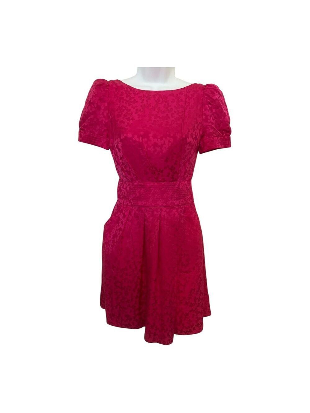 Marc By Marc Jacobs Hot Pink Party Dress 100% Silk  0